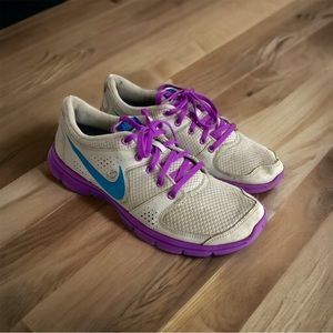 Nike Womens Shoe  10.5 Flex Experience 525754-009 Gray Purple Running Sneakers
